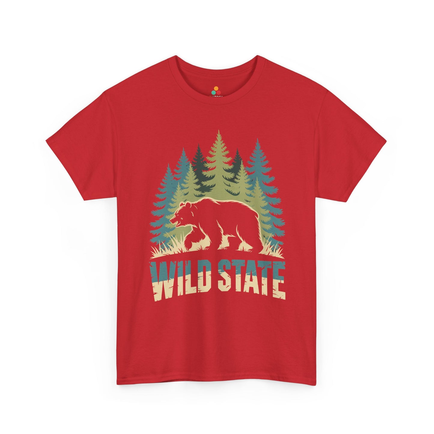 Wild State Bear Graphic Nature Unisex T-shirt | TEEZOCA 