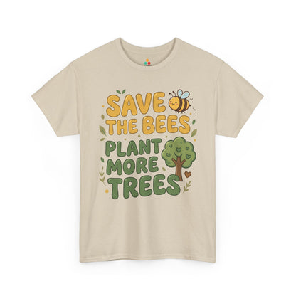 Save the Bees Plant More Trees Cute Eco Unisex T-shirt | TEEZOCA 