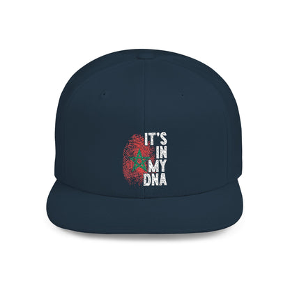 TEEZOCA navy blue everyday snapback hat showcasing the stitched football supporter design.