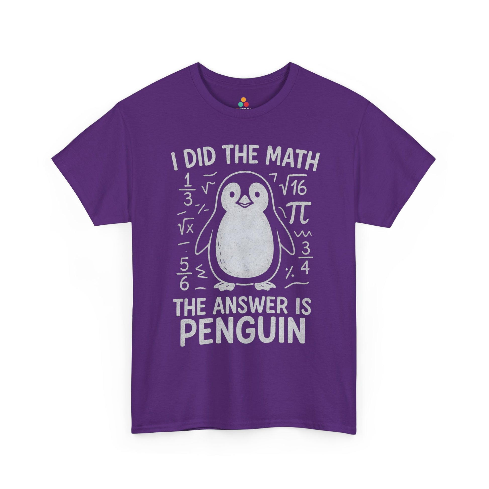 TEEZOCA nerdy penguin equation graphic tee I Did The Math Penguin Funny Graphic Unisex T-shirt | TEEZOCA 