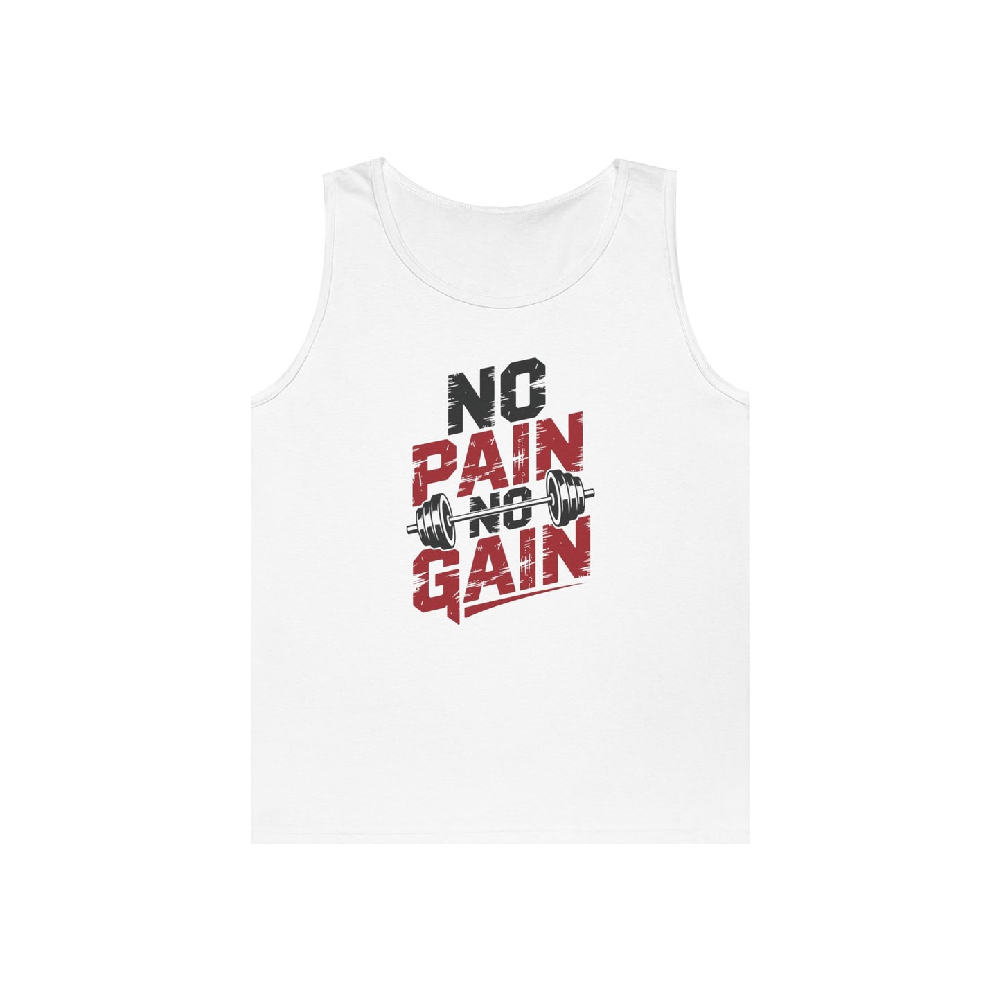 No Pain No Gain Unisex Tank Top for Gym Motivation and Streetwear Style | TEEZOCA 