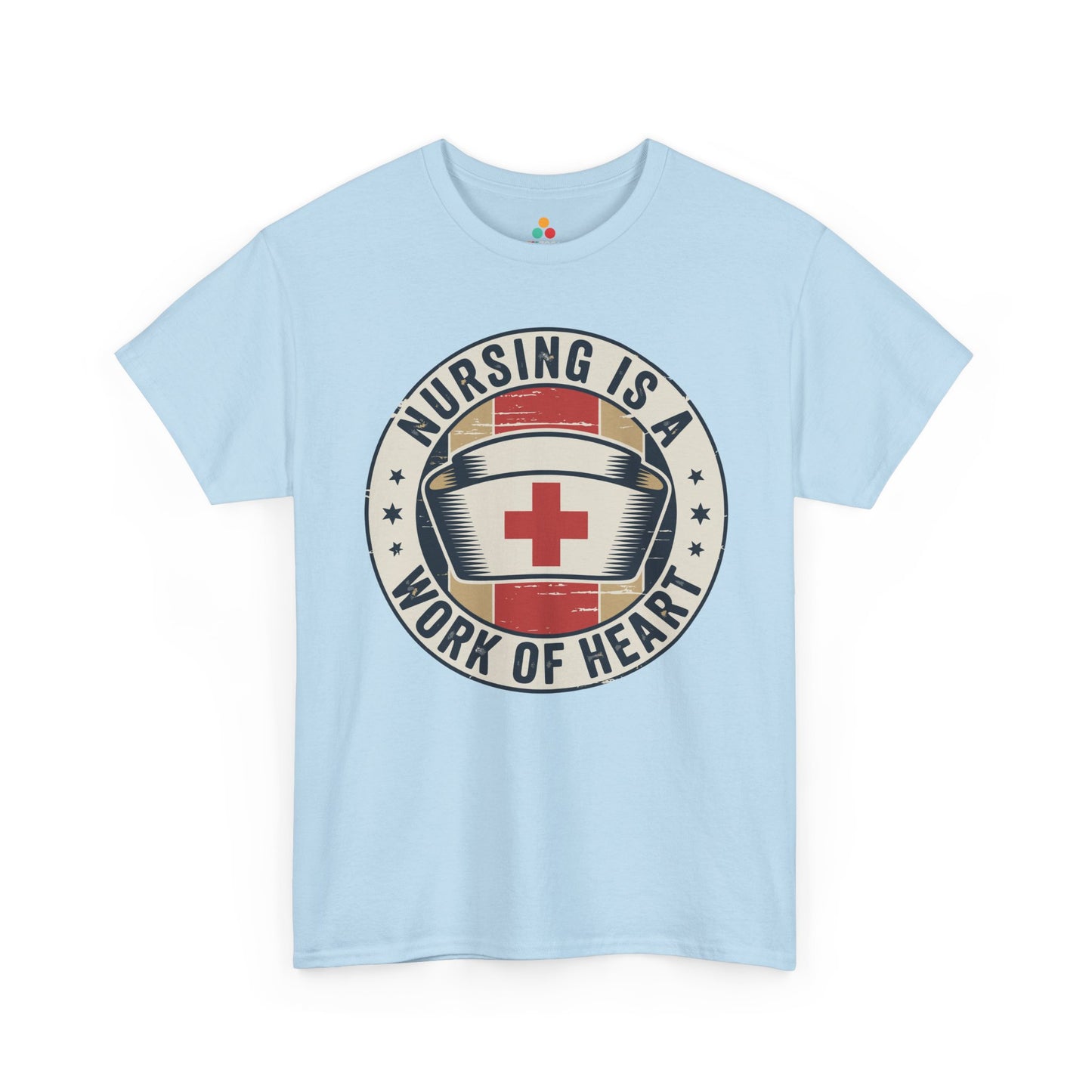 Nursing Is a Work of Heart Unisex T-shirt Nurse Gift | TEEZOCA 