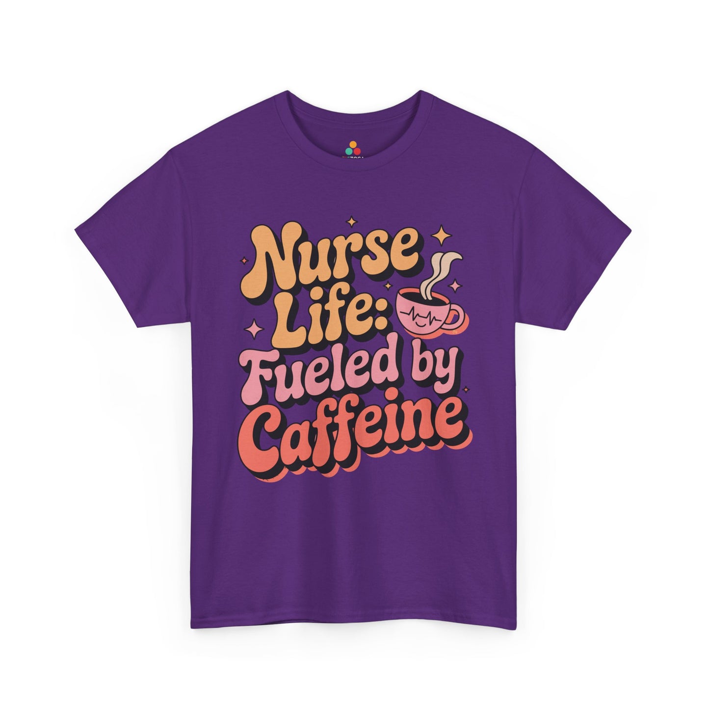 Nurse Life Fueled by Caffeine Funny Nurse Unisex T-shirt | TEEZOCA 
