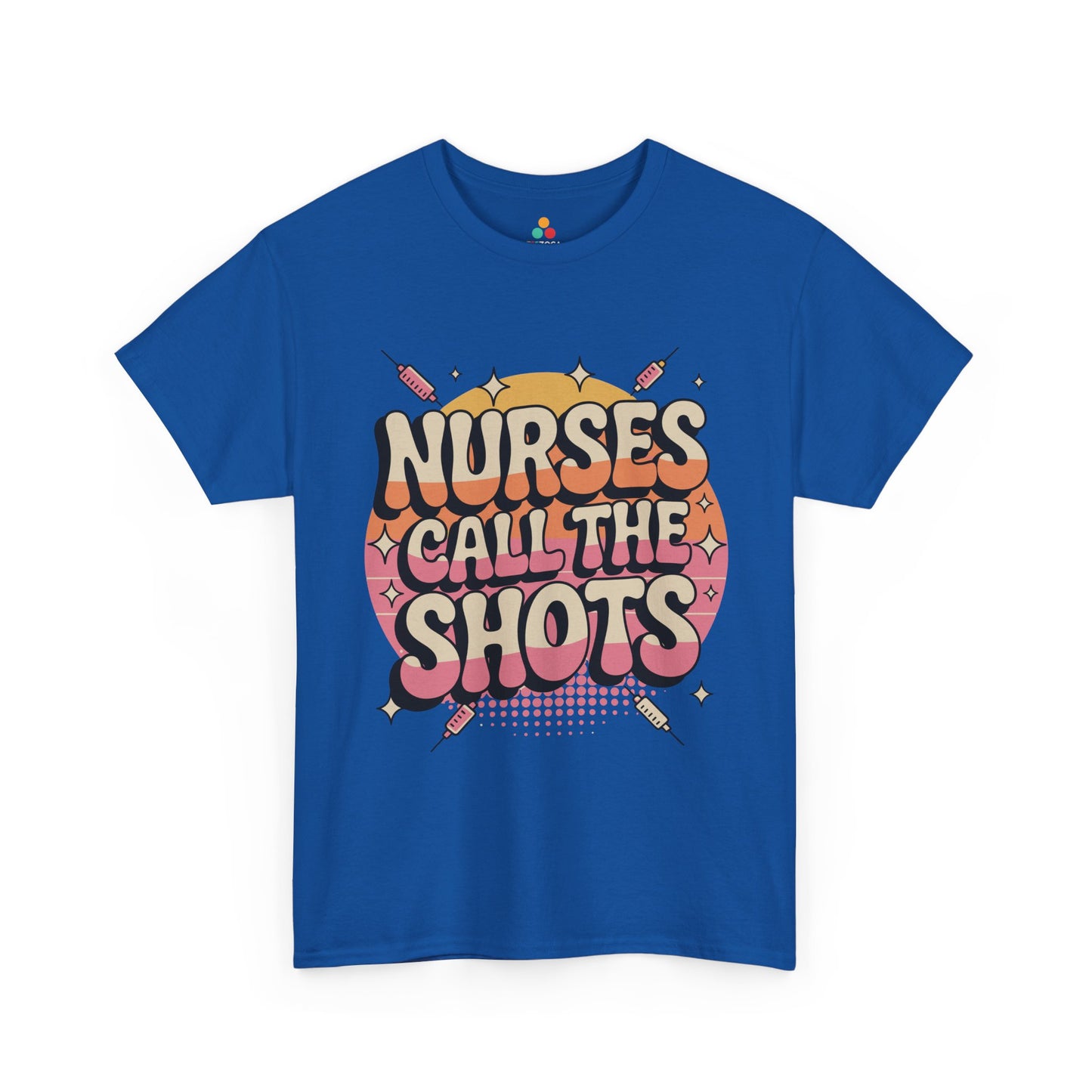 Nurses Call The Shots Unisex T-shirt Retro Medical Humor | TEEZOCA 