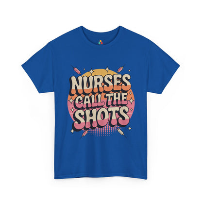Nurses Call The Shots Unisex T-shirt Retro Medical Humor | TEEZOCA 