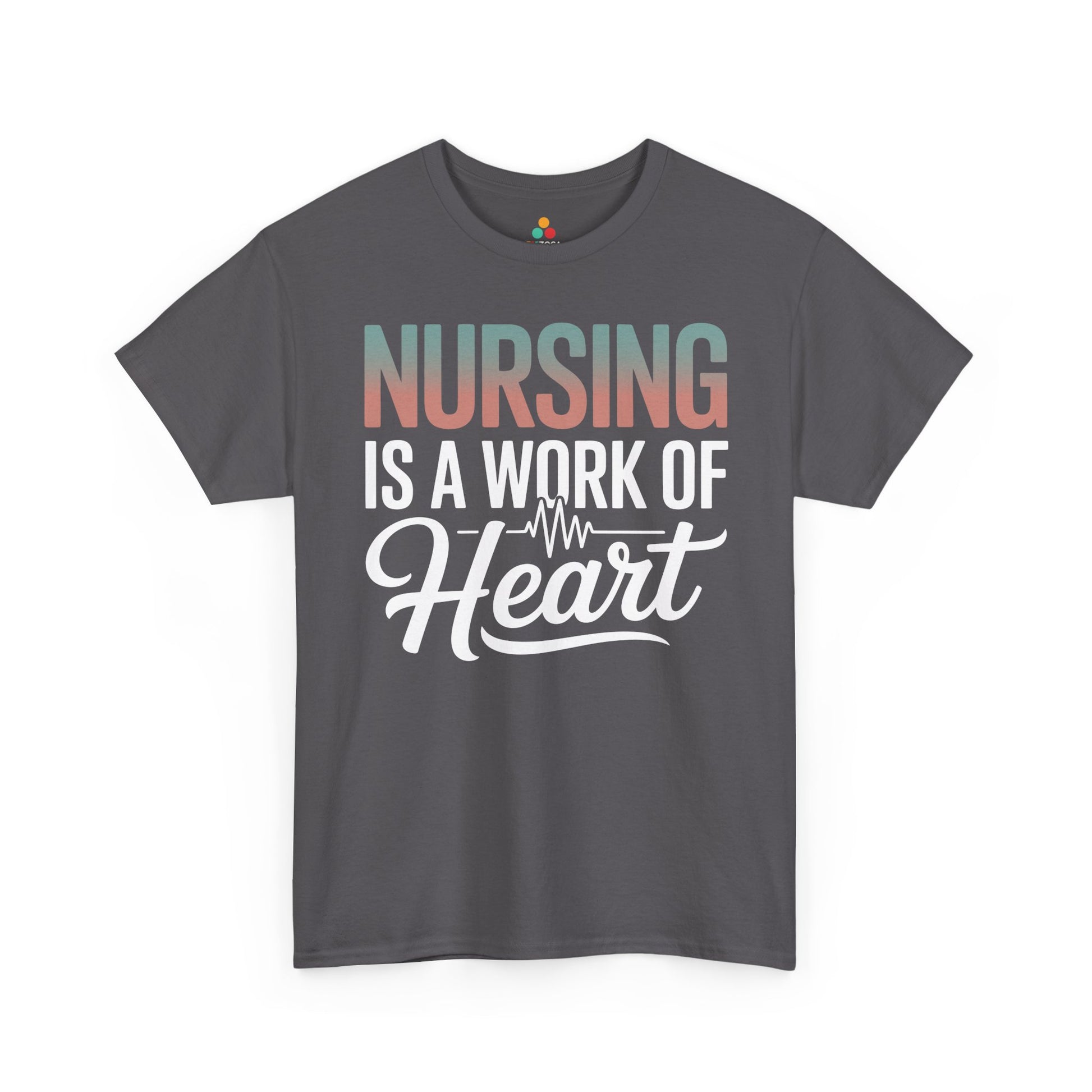 Nursing Is a Work of Heart Unisex T-shirt | TEEZOCA 