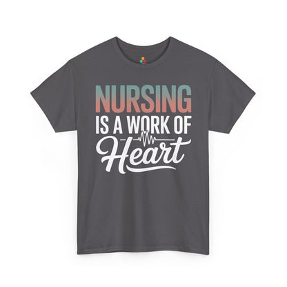 Nursing Is a Work of Heart Unisex T-shirt | TEEZOCA 