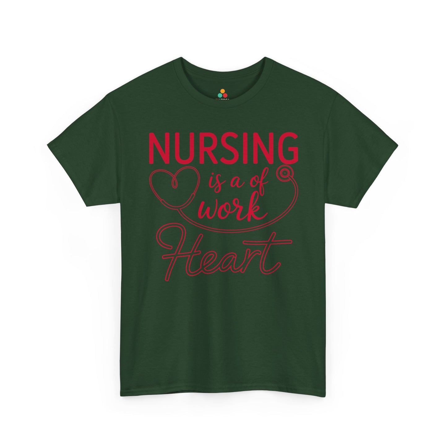 Nursing Is A Work of Heart — Nurse Unisex T-Shirt | TEEZOCA 