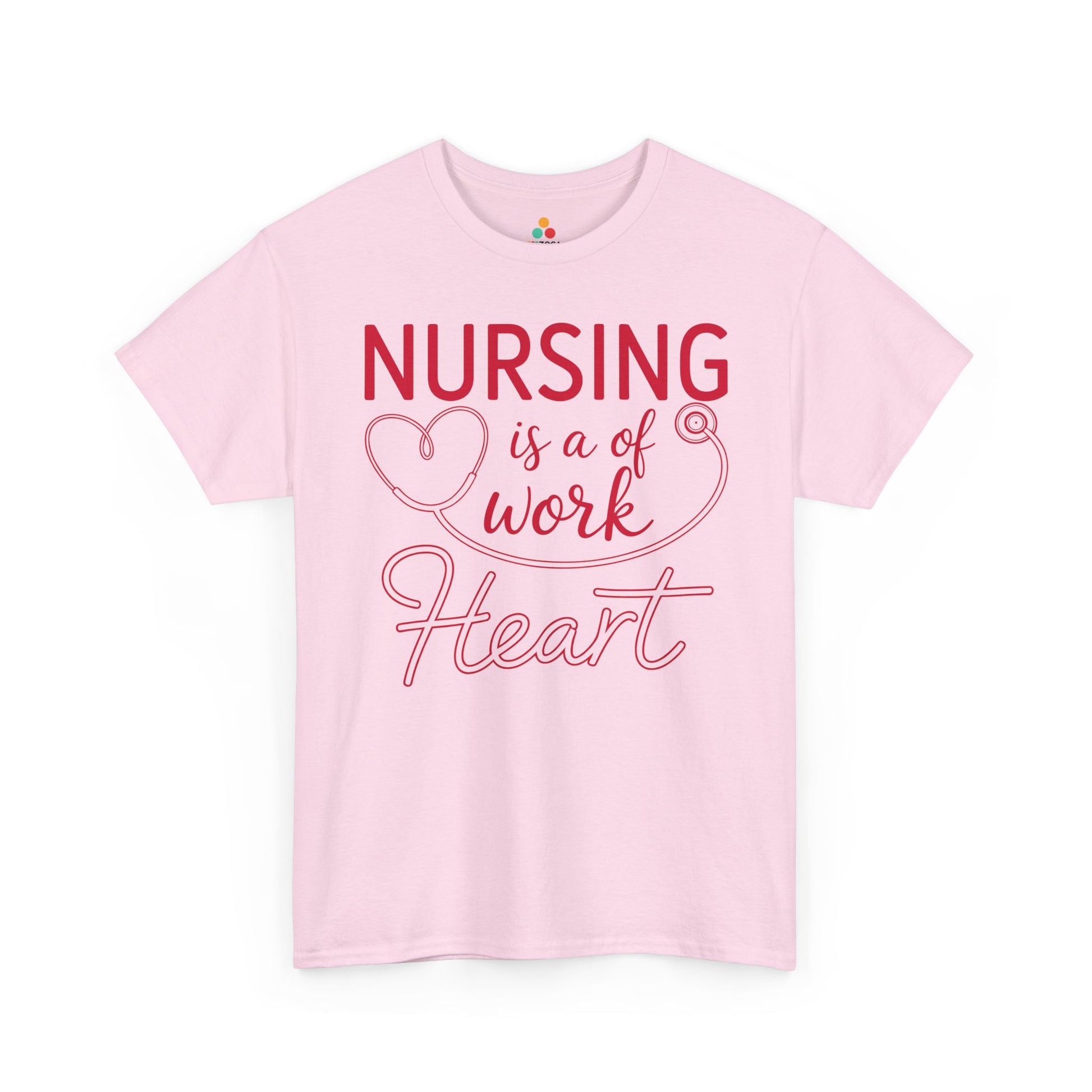 Nursing Is A Work of Heart — Nurse Unisex T-Shirt | TEEZOCA 