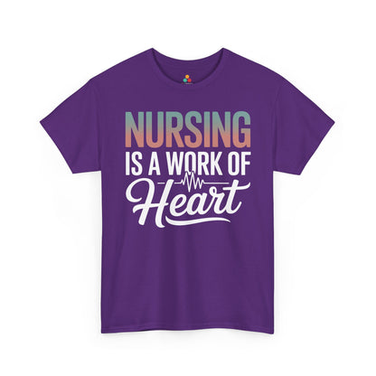 Nursing Is a Work of Heart Unisex T-shirt | TEEZOCA 