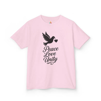 TEEZOCA orange Unity Day anti-bullying symbol Kids T-shirt Peace Love Unity Dove Orange Unity Day Kids T-shirt | TEEZOCA 