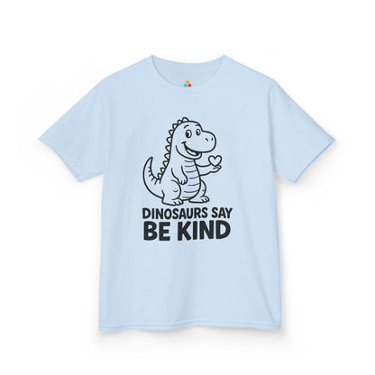 TEEZOCA orange Unity Day dinosaur be kind graphic Kids T-shirt Dinosaurs Say Be Kind Orange Unity Day Kids T-shirt | TEEZOCA 