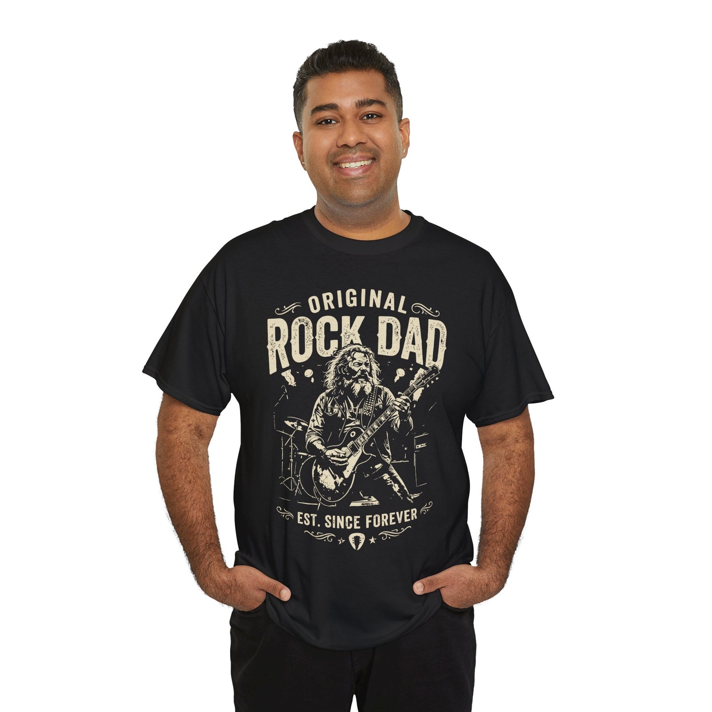 Original Rock Dad Guitar Vintage Unisex T-shirt Music Lover Gift | TEEZOCA 