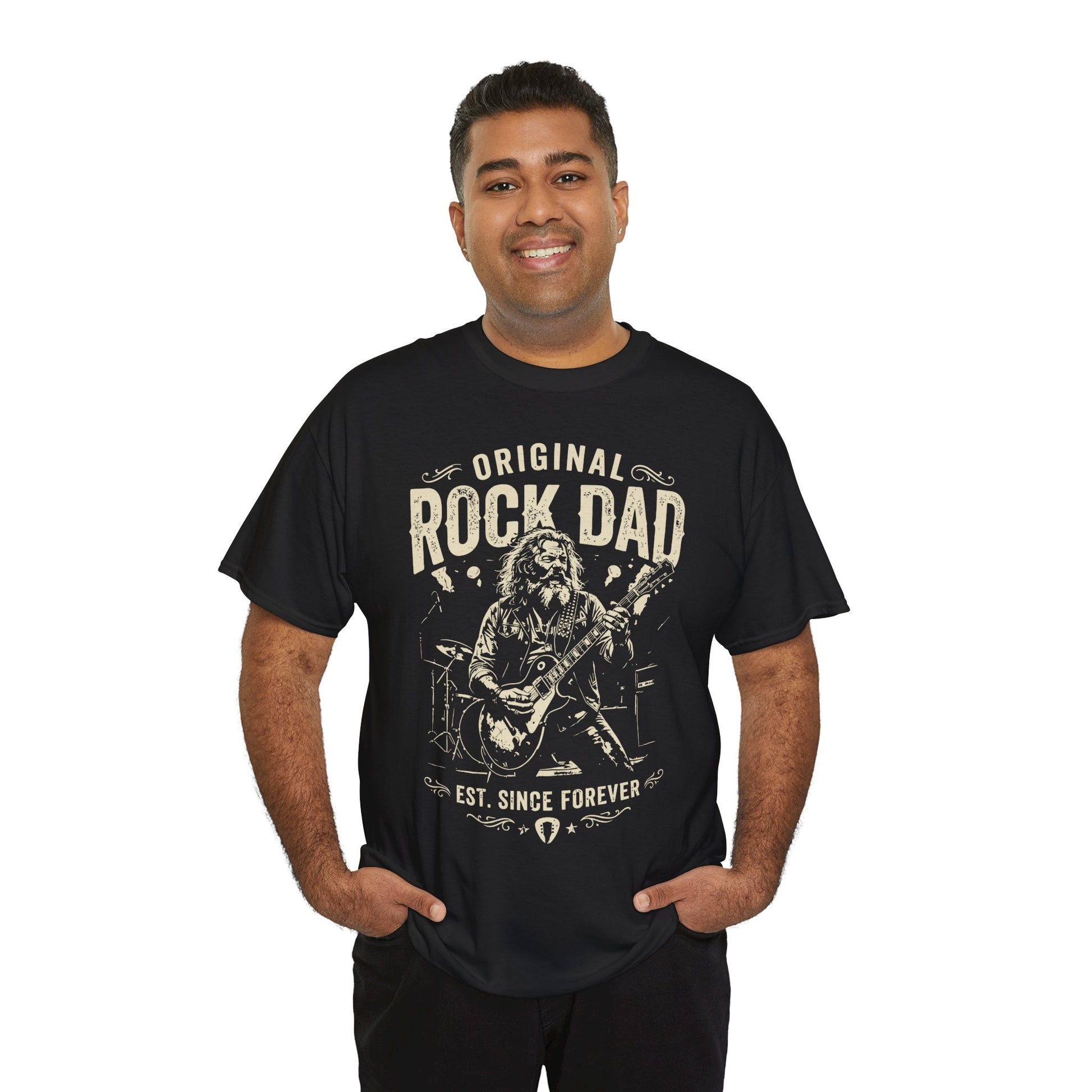 Original Rock Dad Guitar Vintage Unisex T-shirt Music Lover Gift | TEEZOCA 