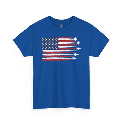 TEEZOCA patriotic shirt with a minimal American flag shirt design for Independence Day celebrations.
