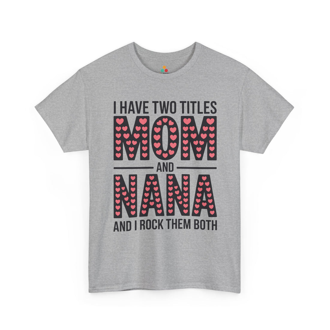 TEEZOCA_pink_heart_mom_nana_Women_s_T-shirt_Mother_s_Day_gift