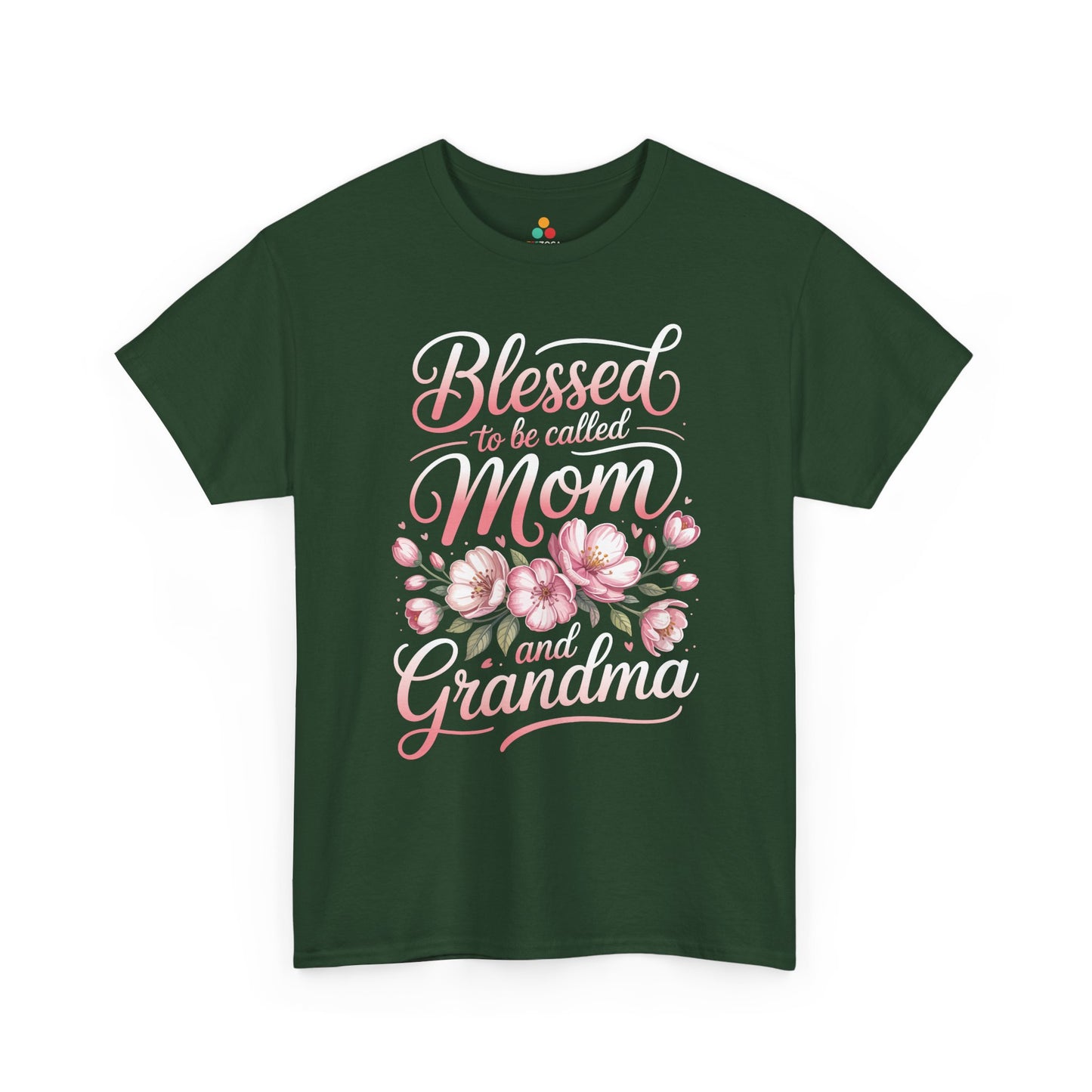 Blessed Mom Grandma Women's T-shirt Floral Mother's Day Gift Tee | TEEZOCA 