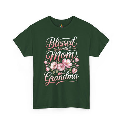 Blessed Mom Grandma Women's T-shirt Floral Mother's Day Gift Tee | TEEZOCA 