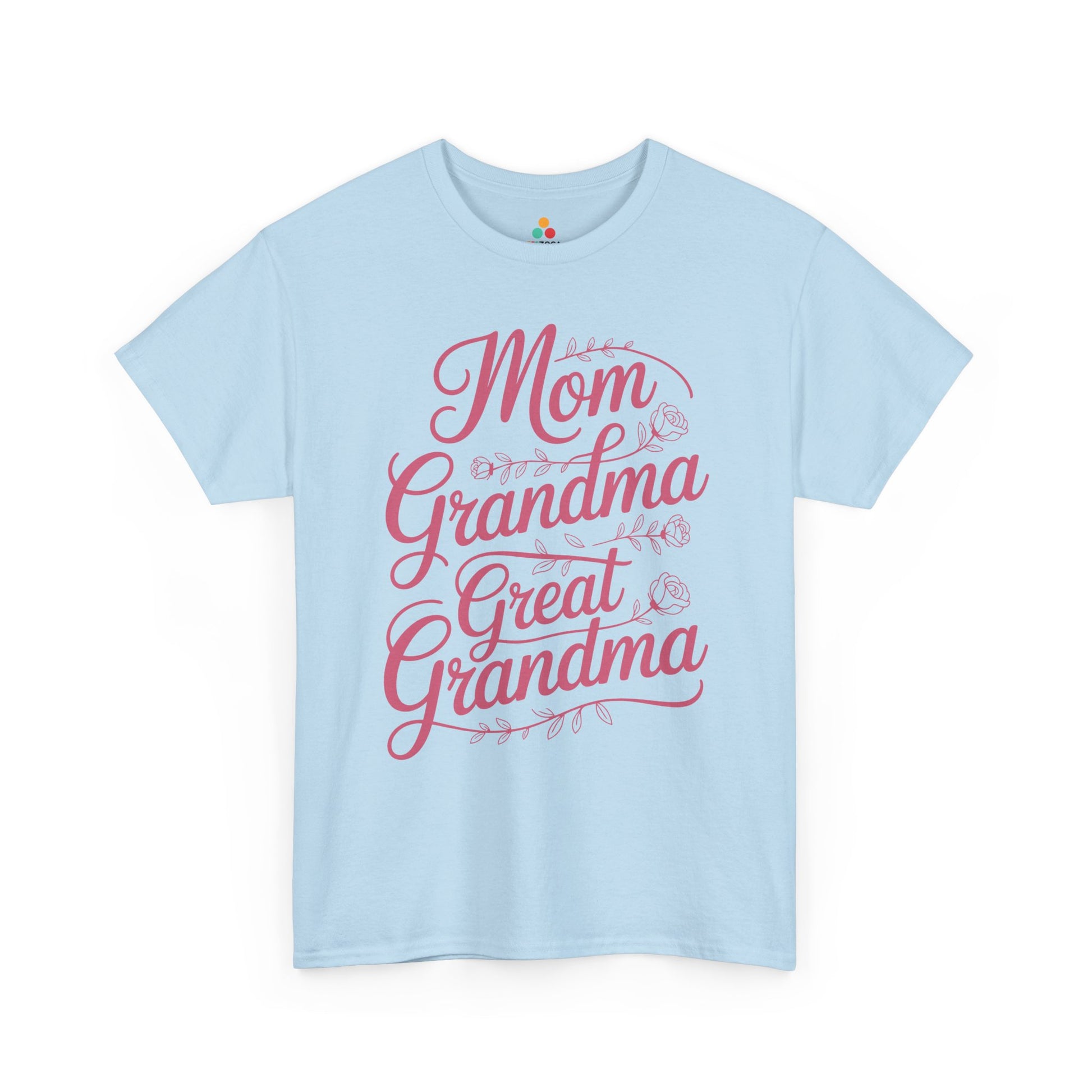 Mom Grandma Great Grandma Women's T-shirt Mother's Day Gift Floral | TEEZOCA 