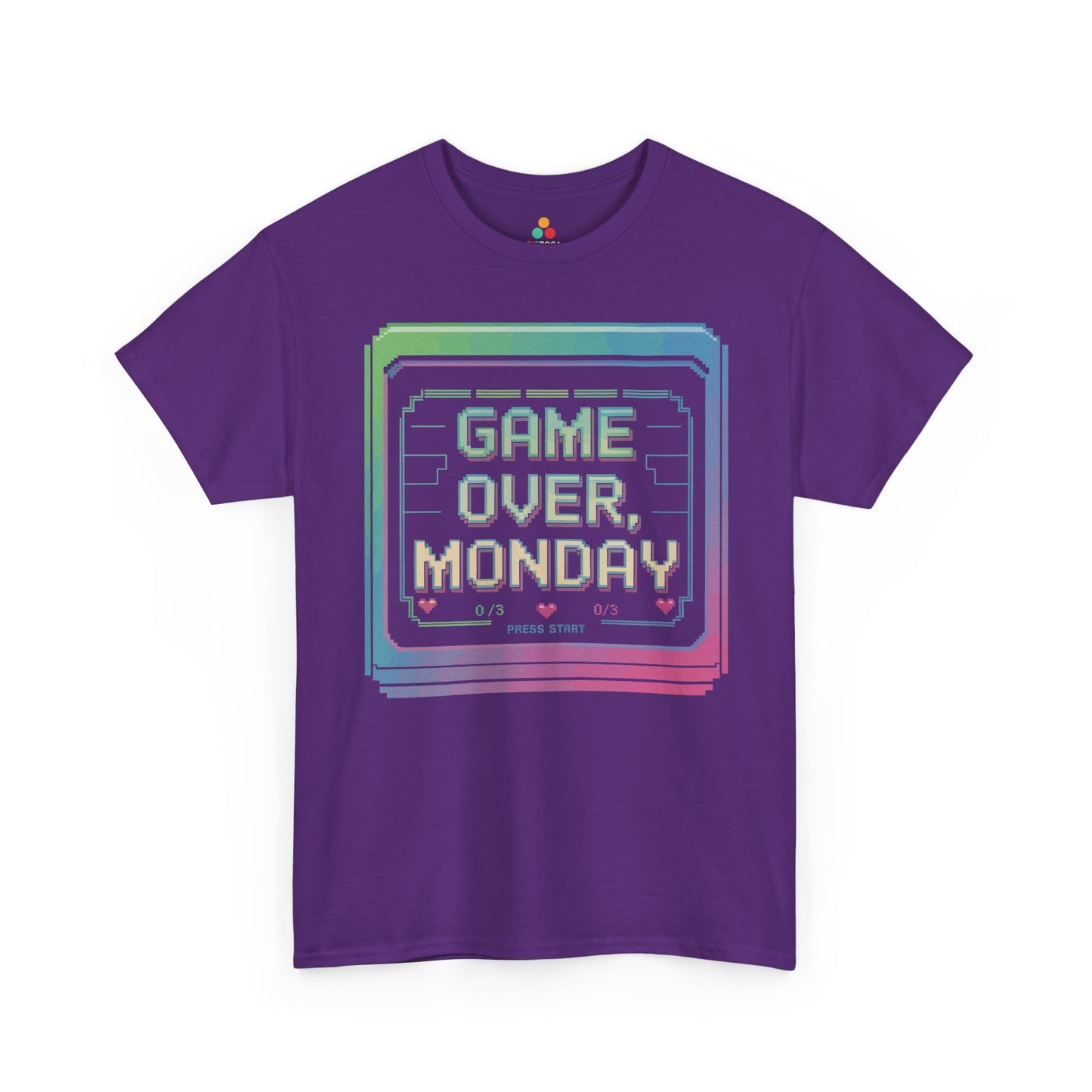 Game Over Monday Retro Gamer Humor Unisex T-shirt | TEEZOCA 