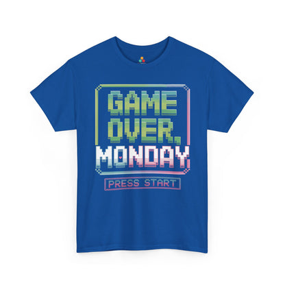 Game Over Monday Press Start Unisex T-shirt Retro Gamer | TEEZOCA 