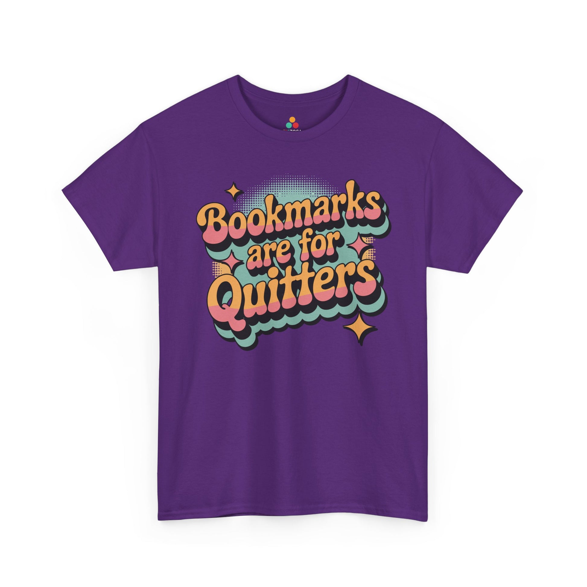 Bookmarks Are for Quitters Retro Reader Unisex T-shirt | TEEZOCA 