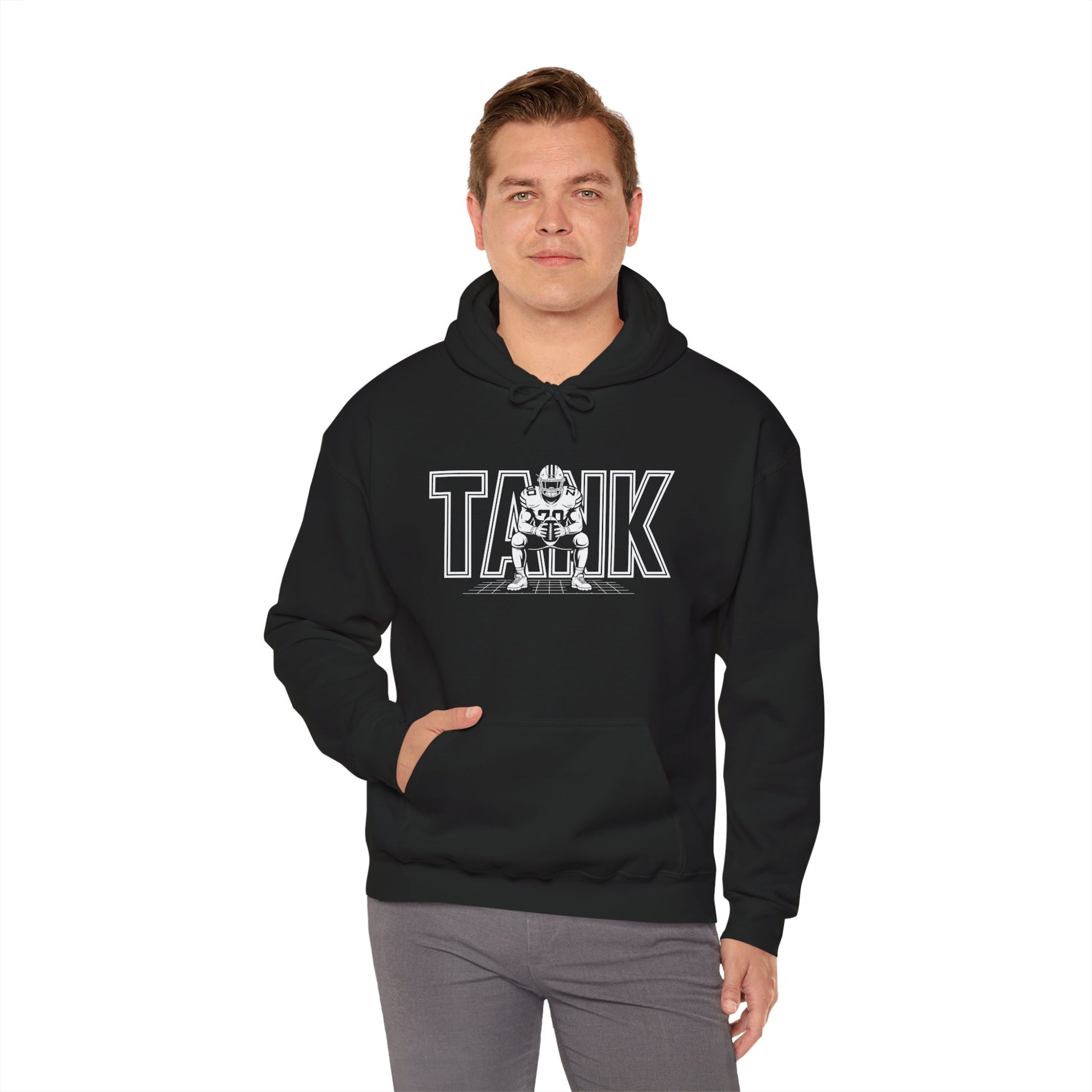 Tank Football Power Graphic Unisex Heavy Blend Hoodie | TEEZOCA 