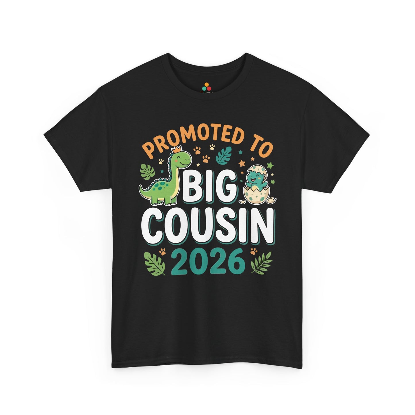 Promoted to Big Cousin 2026 Funny Family Announcement Unisex T-shirt | TEEZOCA 