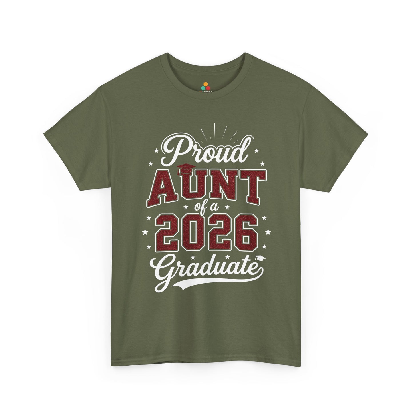 Proud Aunt of a 2026 Graduate Unisex T-shirt Graduation Gift | TEEZOCA 