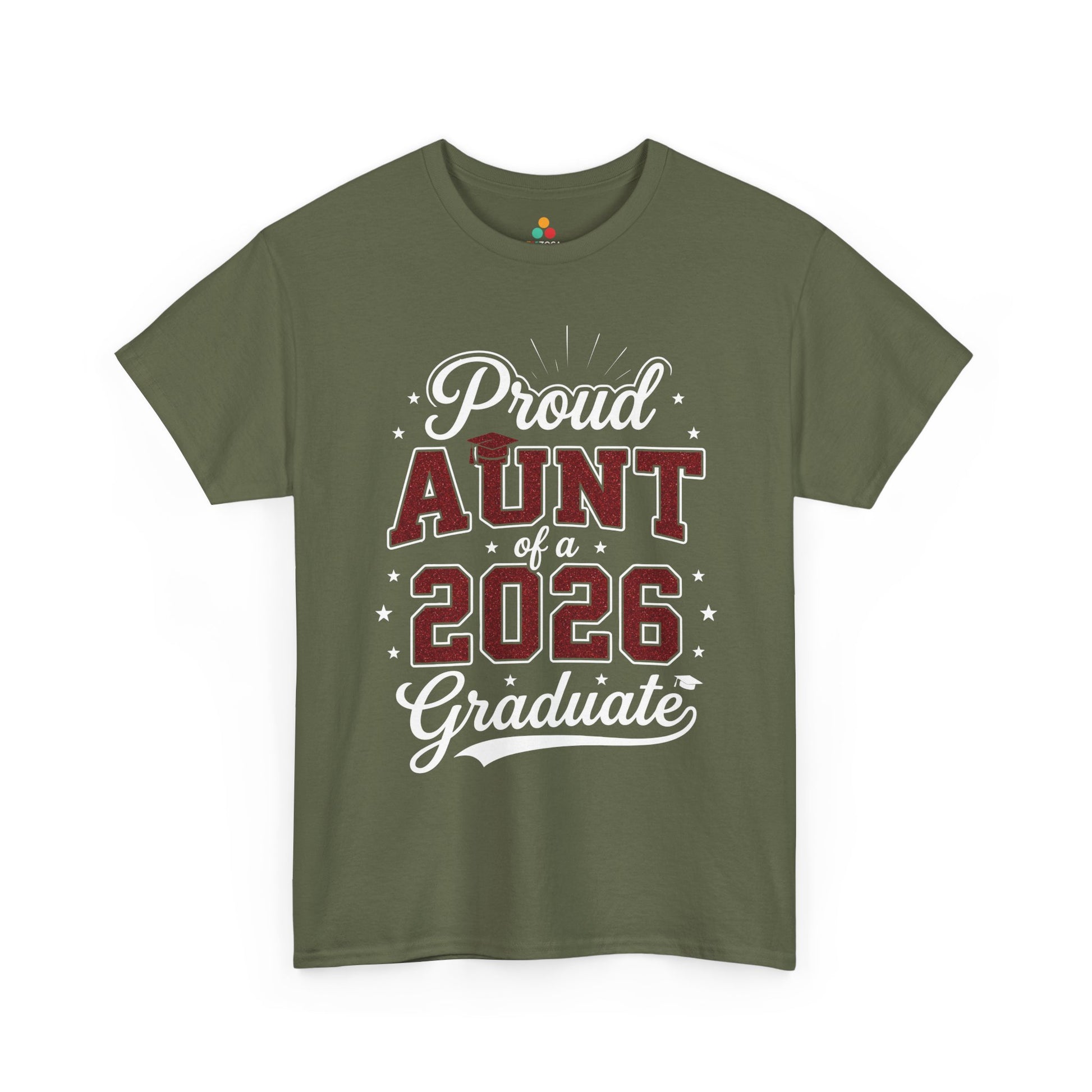Proud Aunt of a 2026 Graduate Unisex T-shirt Graduation Gift | TEEZOCA 