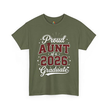 Proud Aunt of a 2026 Graduate Unisex T-shirt Graduation Gift | TEEZOCA 