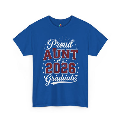 Proud Aunt of a 2026 Graduate Unisex T-shirt Graduation Gift | TEEZOCA 