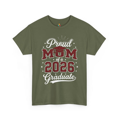 Proud Mom of a 2026 Graduate Unisex T-shirt Graduation Gift | TEEZOCA 