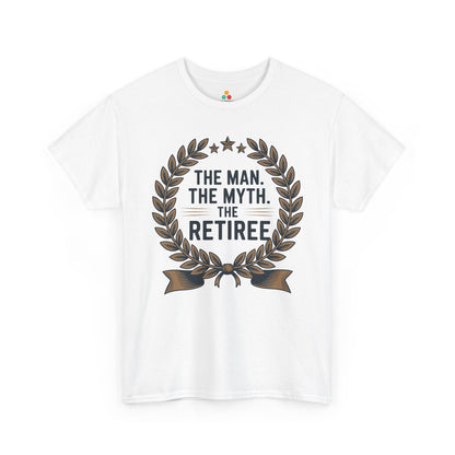 TEEZOCA proud retiree statement graphic Unisex T-shirt The Man The Myth The Retiree Bold Statement Unisex T-shirt | TEEZOCA 