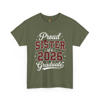 Proud Sister of a 2026 Graduate Unisex T-shirt Graduation Gift | TEEZOCA 