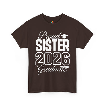 Proud Sister Class of 2026 Unisex T-shirt Graduation Gift Shirt | TEEZOCA 
