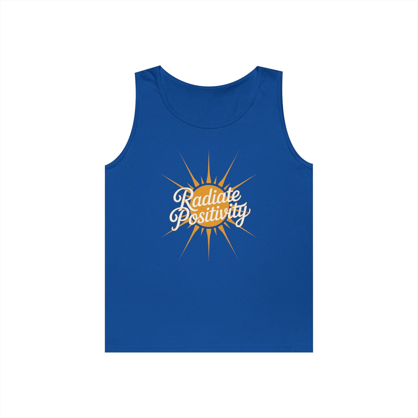 Radiate Positivity Unisex Tank Top for Uplifting Summer Streetwear Style | TEEZOCA 