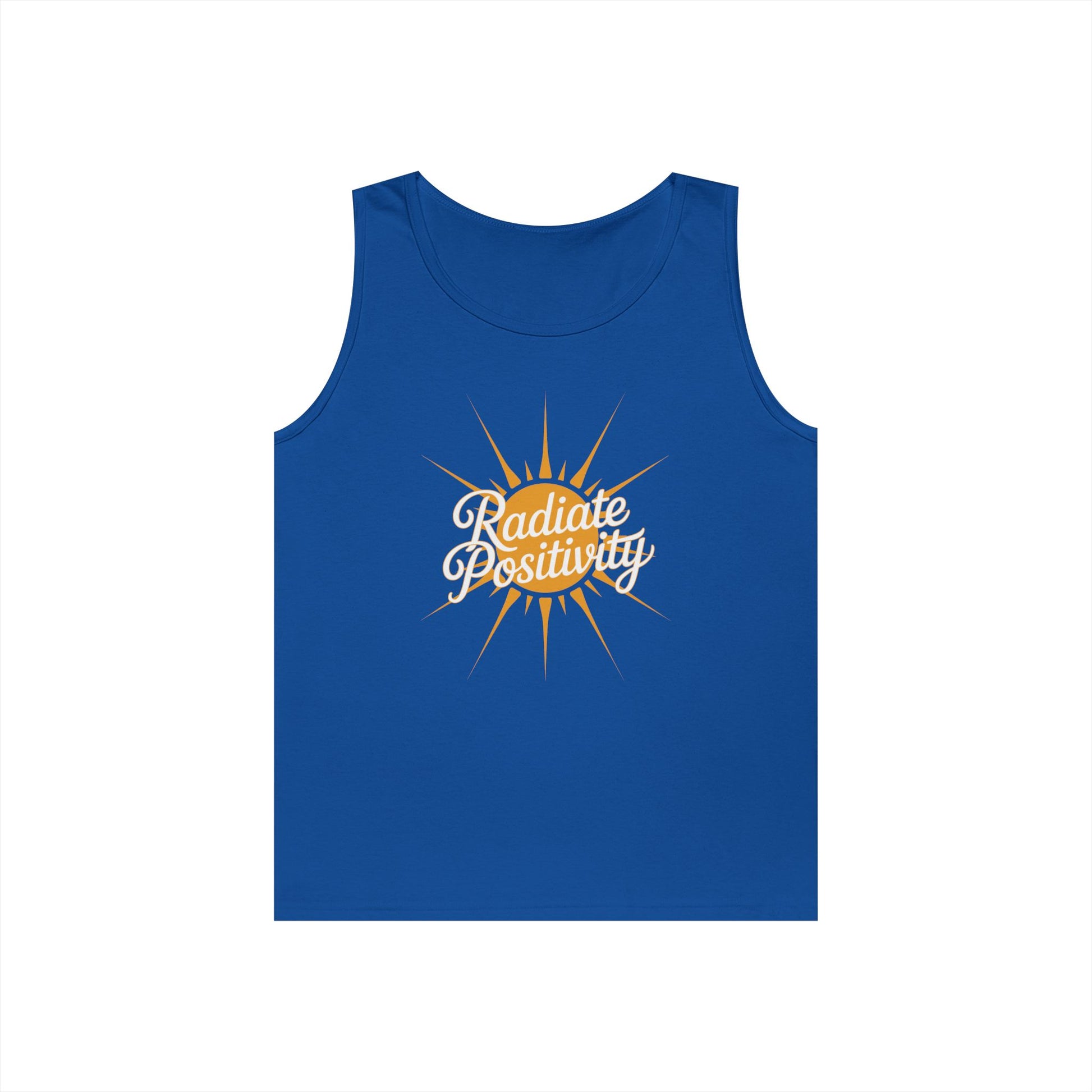Radiate Positivity Unisex Tank Top for Uplifting Summer Streetwear Style | TEEZOCA 