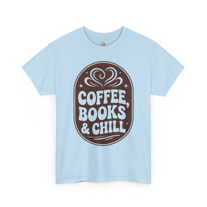 Coffee Books and Chill Unisex T-shirt Cozy Reader Vibes | TEEZOCA 