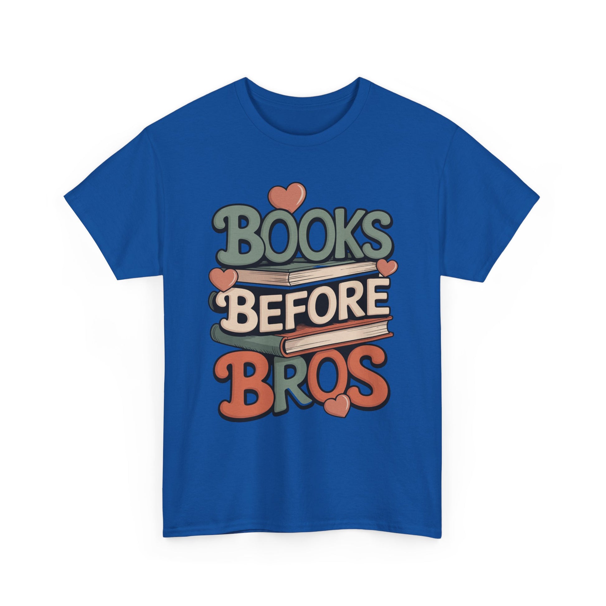 TEEZOCA reading aesthetic Unisex T-shirt for passionate readers Books Before Bros Unisex T-shirt for Book Lovers | TEEZOCA 