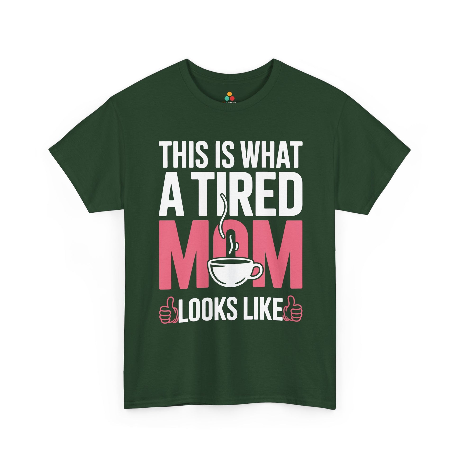 This Is What A Tired Mom Looks Like Women's T-shirt Funny Gift | TEEZOCA 