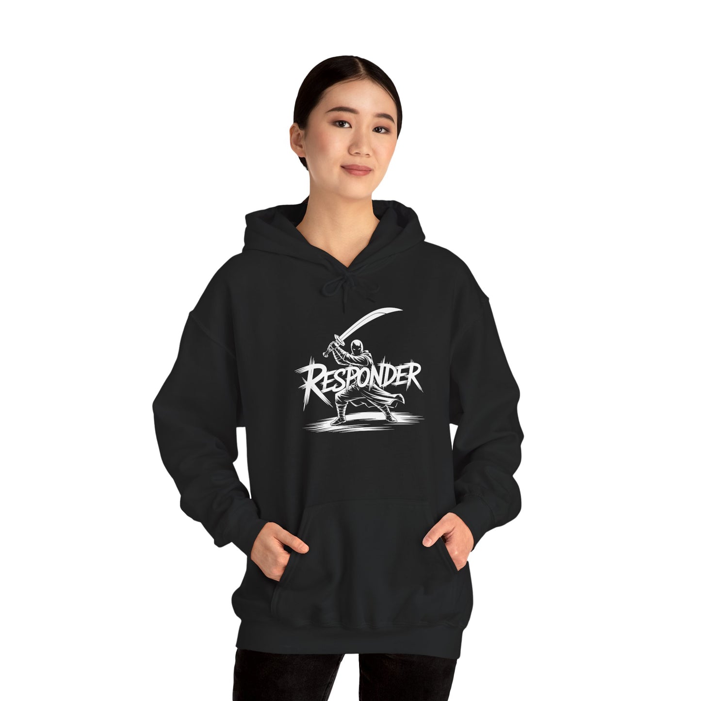 TEEZOCA responder action warrior Unisex Heavy Blend Hoodie