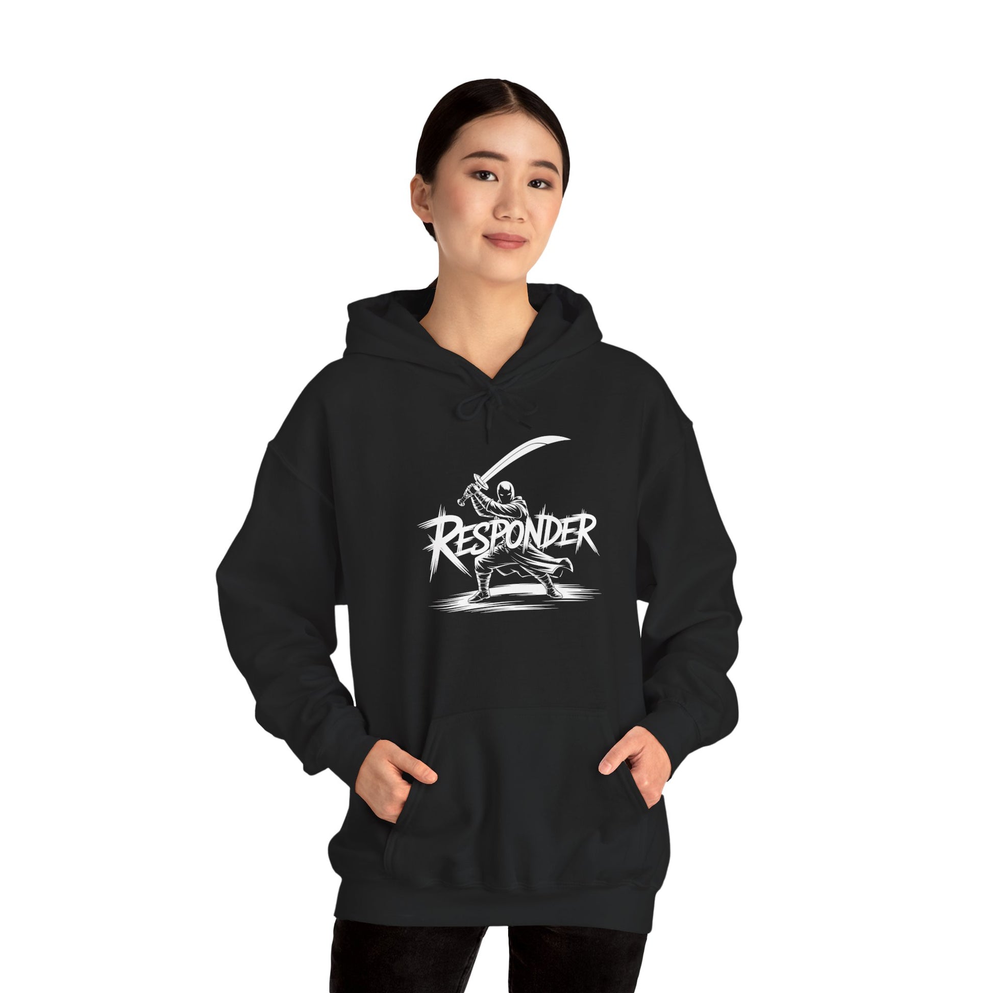 TEEZOCA responder action warrior Unisex Heavy Blend Hoodie