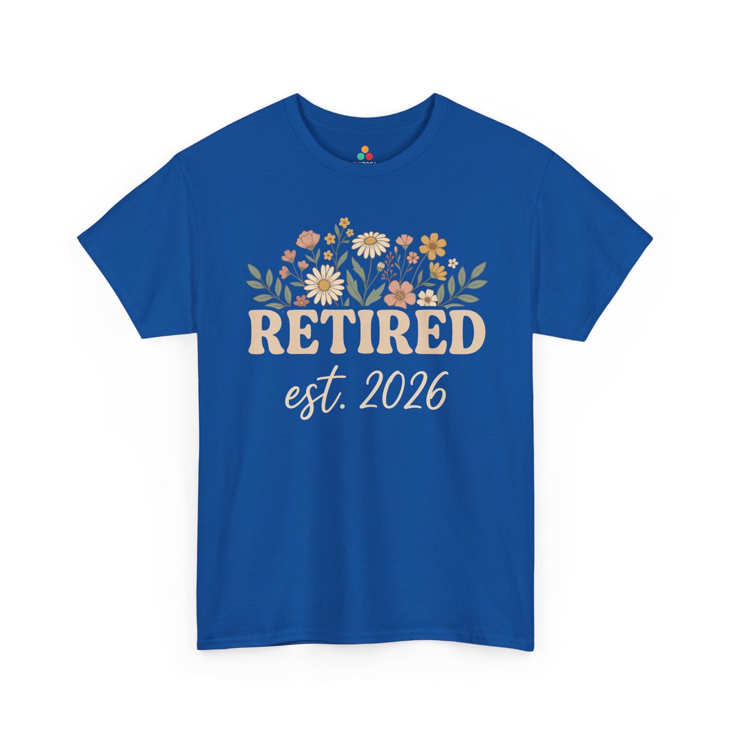 Retired Est 2026 Floral Unisex T-shirt Aesthetic Retirement Gift Shirt | TEEZOCA 