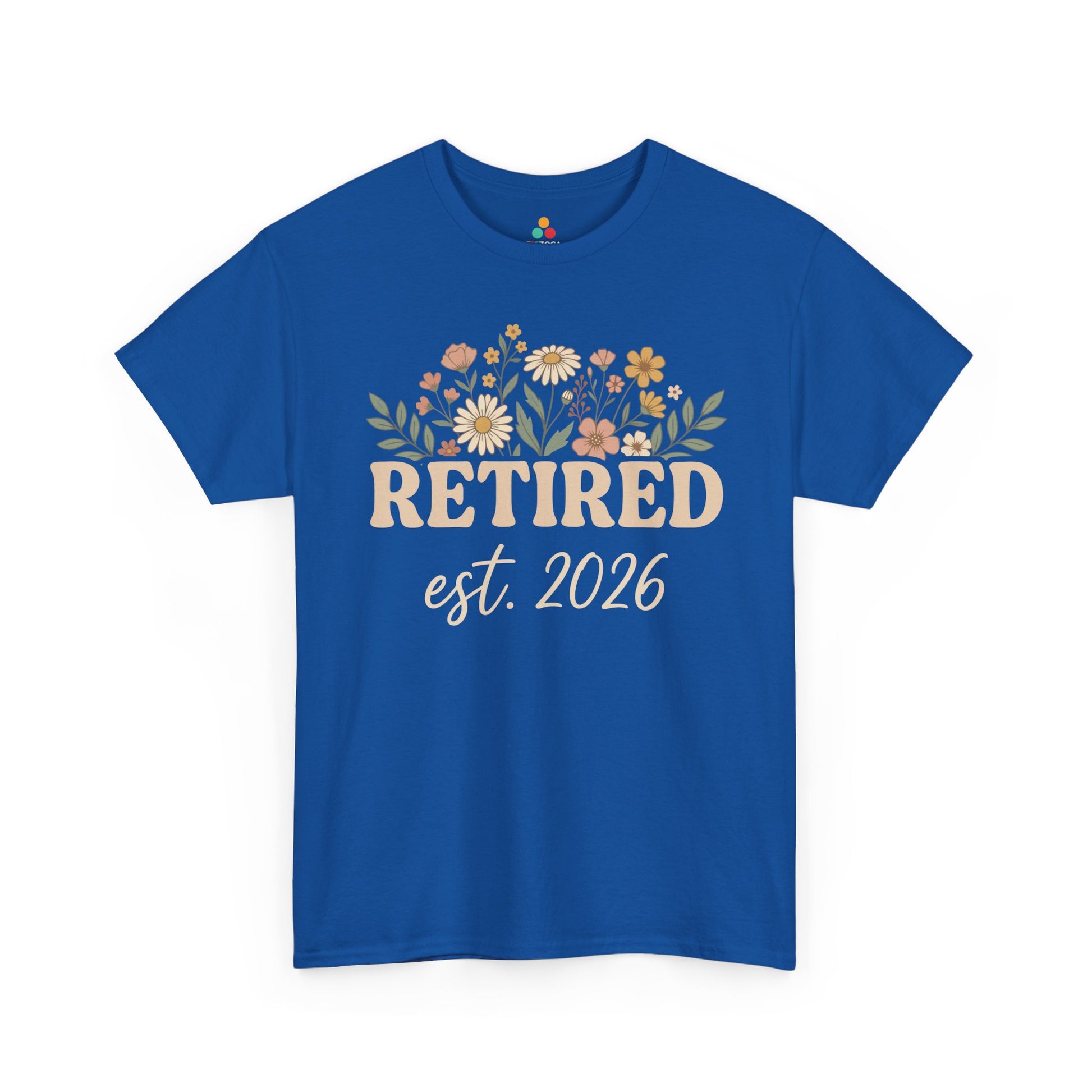 Retired Est 2026 Floral Unisex T-shirt Aesthetic Retirement Gift Shirt | TEEZOCA 