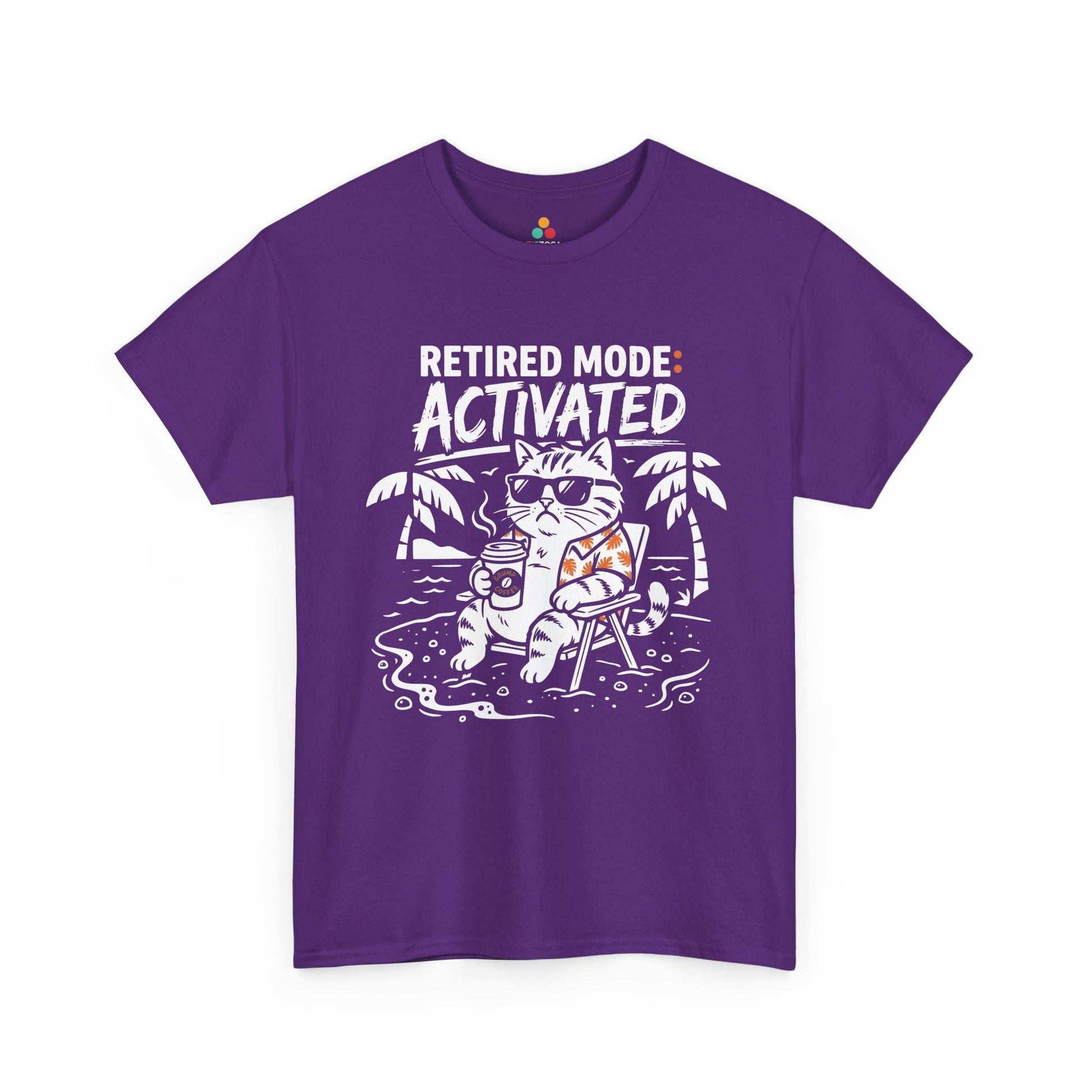 Funny Retired Cat Dad Energy Graphic Unisex T-shirt Gift | TEEZOCA 
