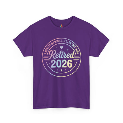 Retired 2026 Unisex T-shirt Funny Retirement Gift Celebration Shirt | TEEZOCA 