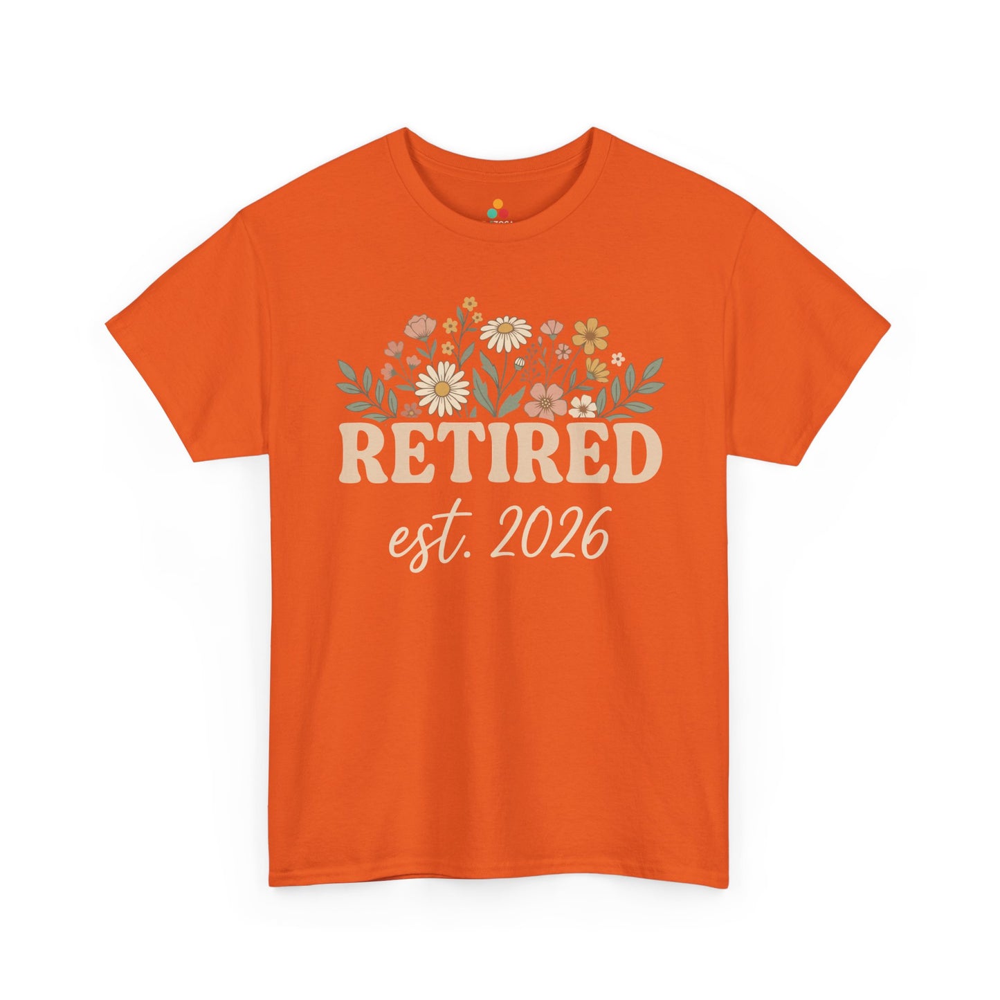 Retired Est 2026 Floral Unisex T-shirt Aesthetic Retirement Gift Shirt | TEEZOCA 