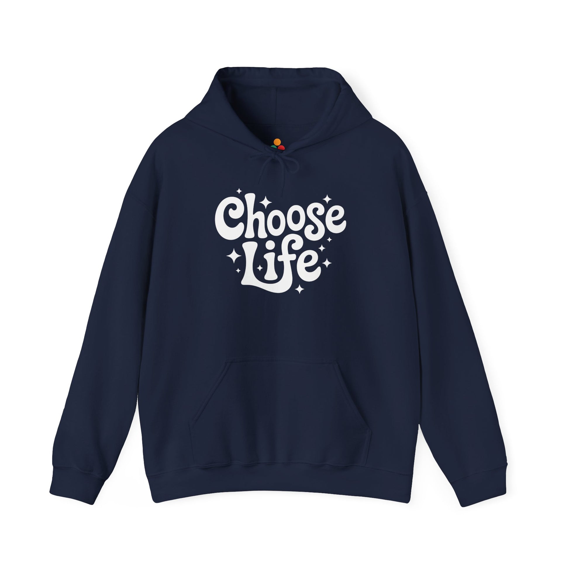 TEEZOCA retro choose life slogan Unisex Heavy Blend Hoodie streetwear style Choose Life Retro Typography Unisex Heavy Blend Hoodie | TEEZOCA 