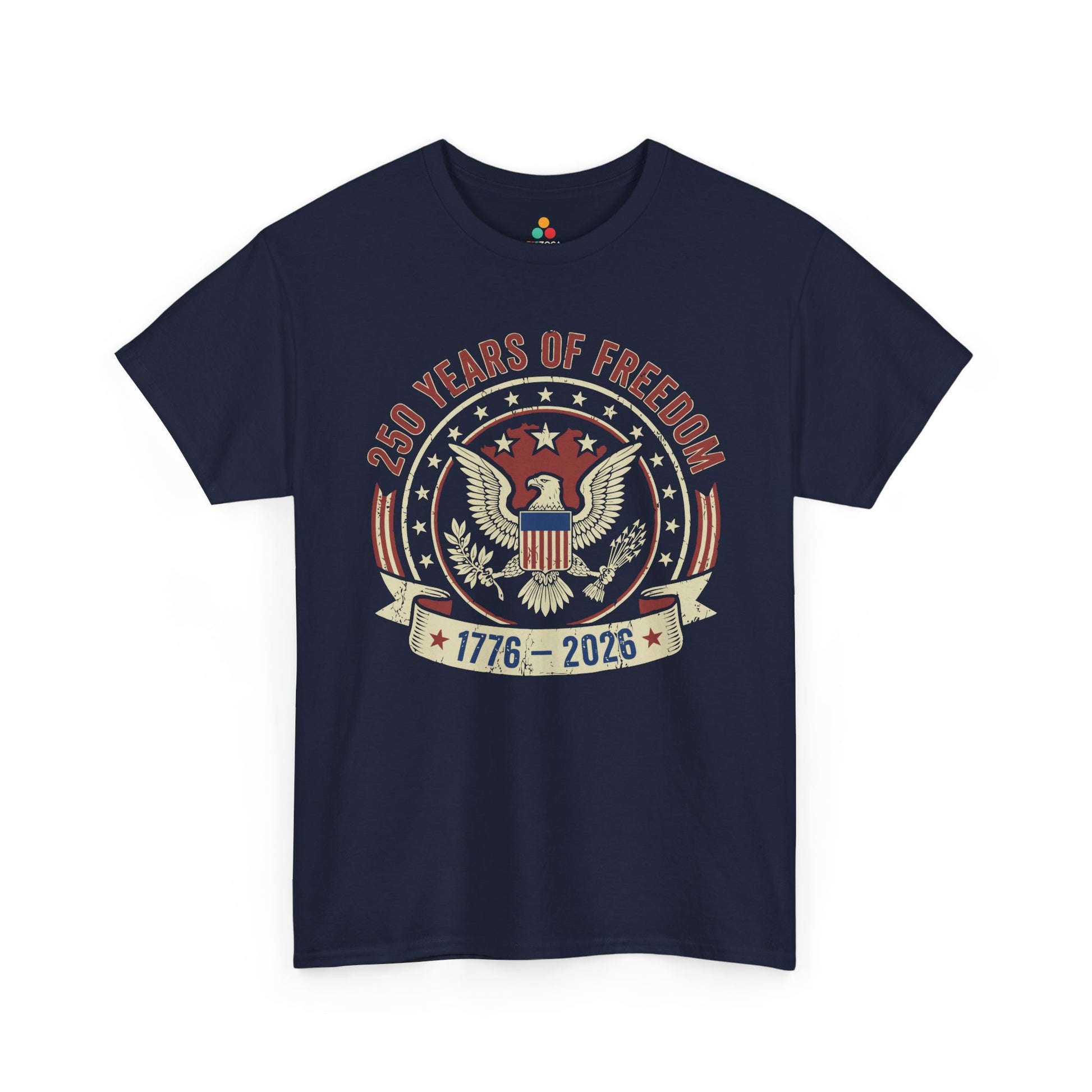 250 Years of Freedom 1776–2026 Vintage Eagle Unisex T-shirt Gift | TEEZOCA 